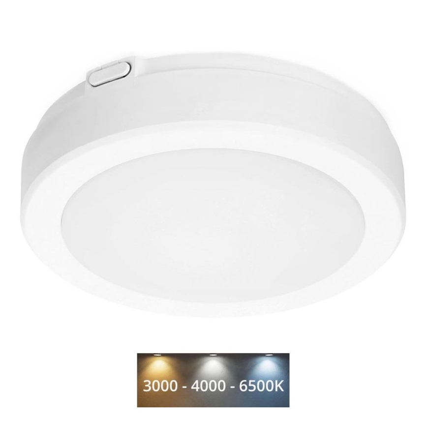 LED-Deckenleuchte für Badezimmer NAIROS LED/12W/230V 3000/4000/6500K IP65 d 20 cm weiß