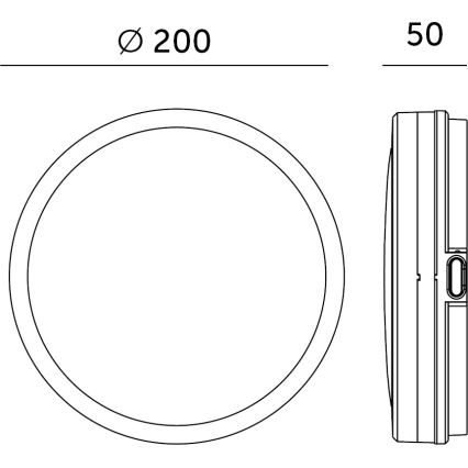 LED-Deckenleuchte für Badezimmer NAIROS LED/12W/230V 3000/4000/6500K IP65 d 20 cm weiß