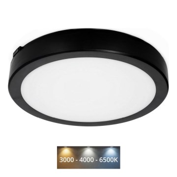 LED-Deckenleuchte für Badezimmer NAIROS LED/18W/230V 3000/4000/6500K IP65 d 30 cm schwarz