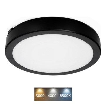 LED-Deckenleuchte für Badezimmer NAIROS LED/24W/230V 3000/4000/6500K IP65 d 30 cm schwarz
