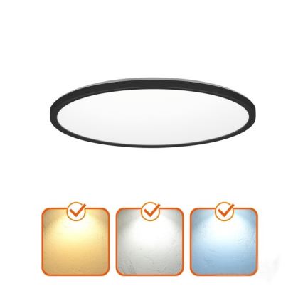 LED-Deckenleuchte für Badezimmer NIVERA LED/32W/230V IP54 3000/4000/6000K d 42 cm schwarz