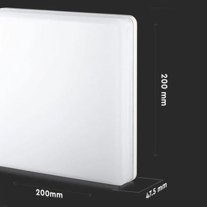 LED-Deckenleuchte für Badezimmer SAMSUNG CHIP LED/15W/230V 6500K IP44 20x20 cm