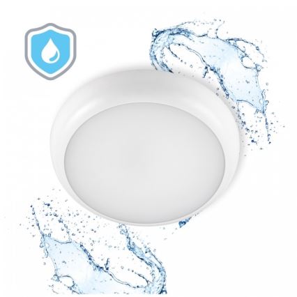 LED-Badezimmer-Deckenleuchte DEFENDER LED/12/18/24W/230V 3000/4000/6500K IP65 Ø 30 cm weiß
