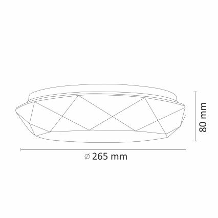 LED Deckenleuchte für das Badezimmer GALAXY LED/12W/230V