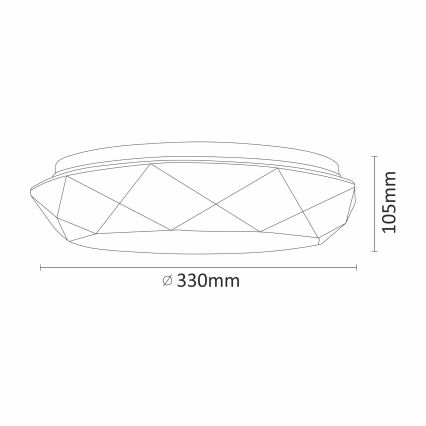 LED Deckenleuchte für das Badezimmer GALAXY LED/17W/230V