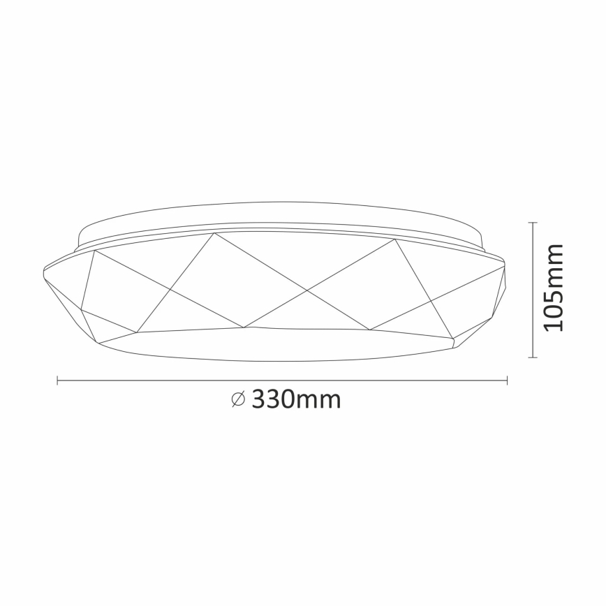 LED Deckenleuchte für das Badezimmer GALAXY LED/17W/230V