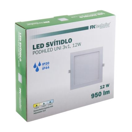 LED-Deckenleuchte für das Badezimmer LED/12W/230V 3000/4000/6000K IP44