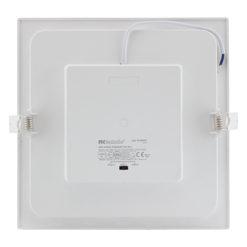 LED-Deckenleuchte für das Badezimmer LED/18W/230V 3000/4000/6000K IP44
