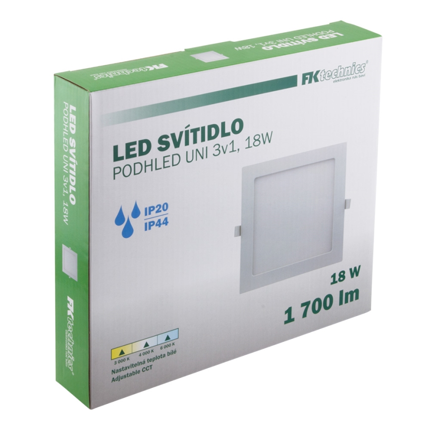LED-Deckenleuchte für das Badezimmer LED/18W/230V 3000/4000/6000K IP44