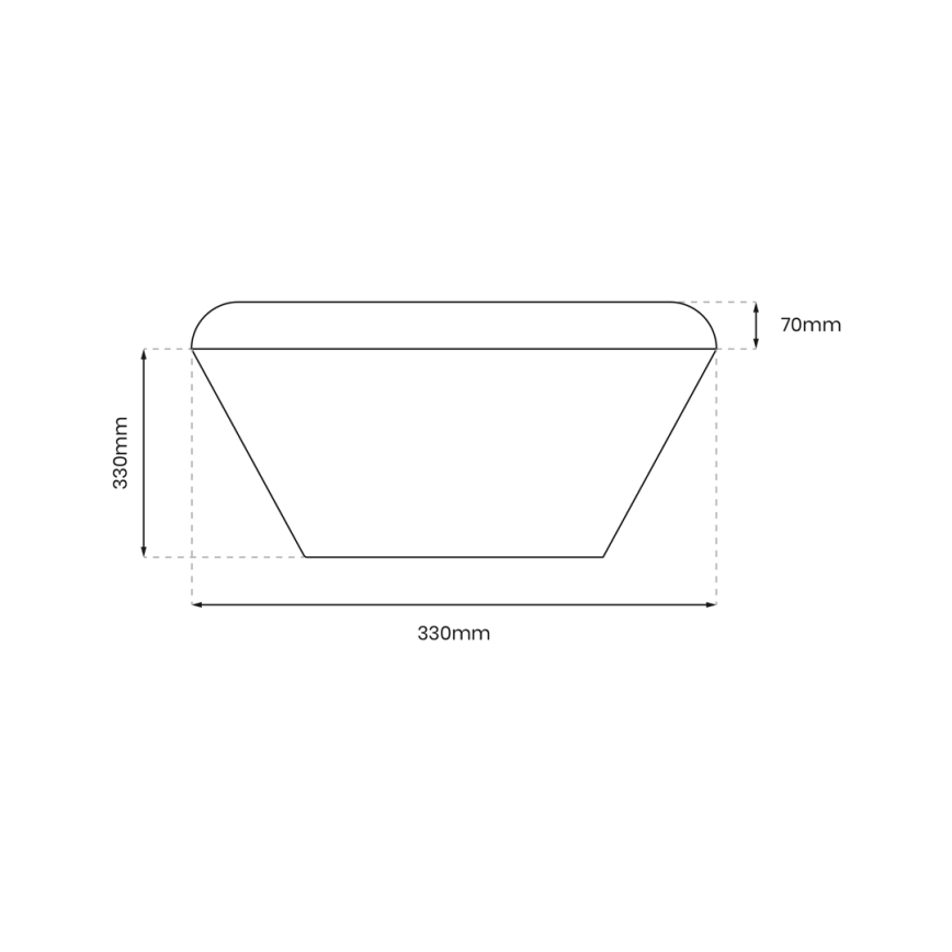 LED-Deckenleuchte für das Badezimmer NEMO LED/17W/230V IP44 schwarz