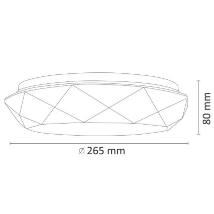 LED Deckenleuchte für das Badezimmer  SELINA LED/12W/230V