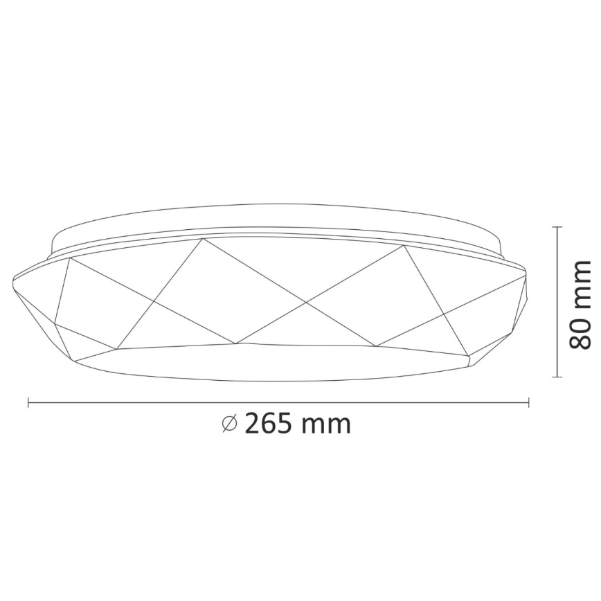 LED Deckenleuchte für das Badezimmer  SELINA LED/12W/230V