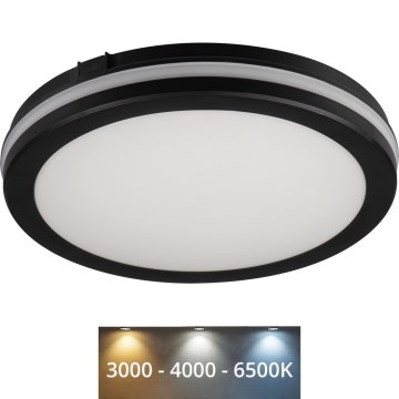 LED-Deckenleuchte für den Außenbereich BENO E LED/30W/230V 3000/4000/6500K d 30 cm IP65 schwarz