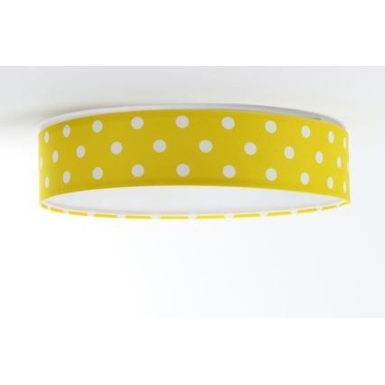 LED Kinder-Deckenleuchte GALAXY KIDS LED/24W/230V gelb/weiß mit Punkten
