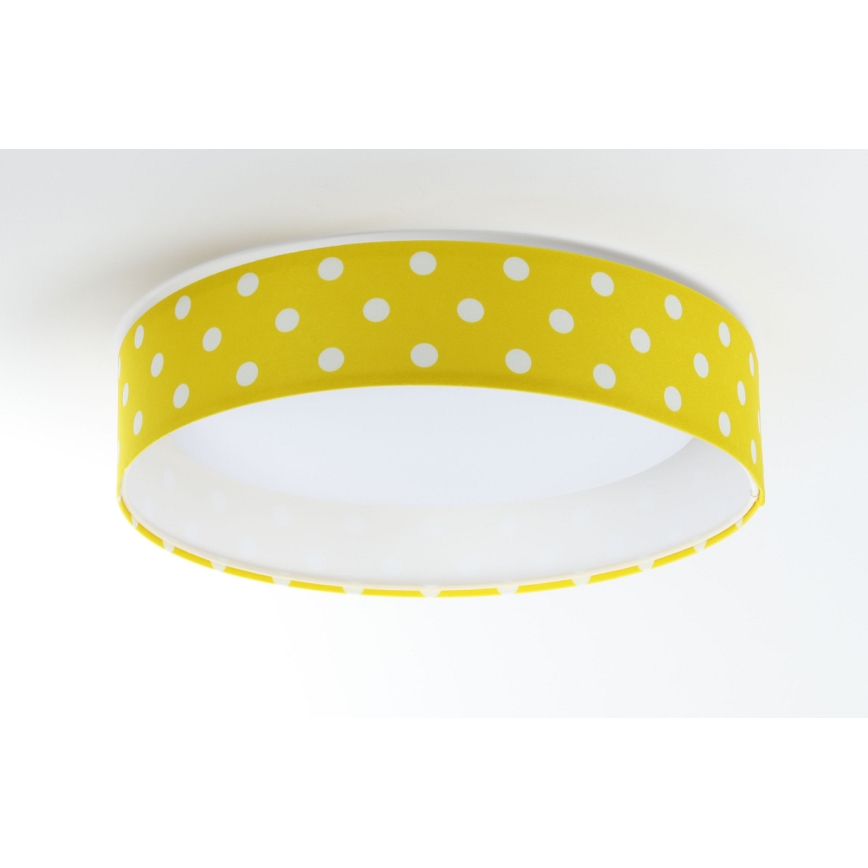 LED Kinder-Deckenleuchte GALAXY KIDS LED/24W/230V gelb/weiß mit Punkten