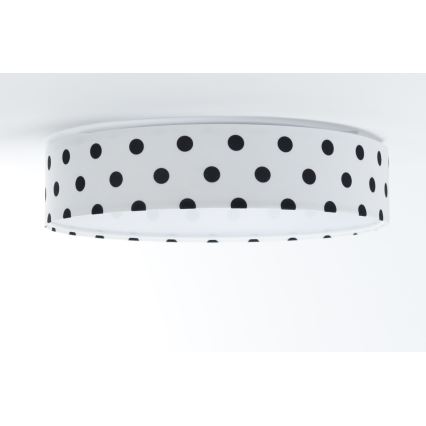 LED Kinder-Deckenleuchte GALAXY KIDS LED/24W/230V Punkte Weiß/Schwarz