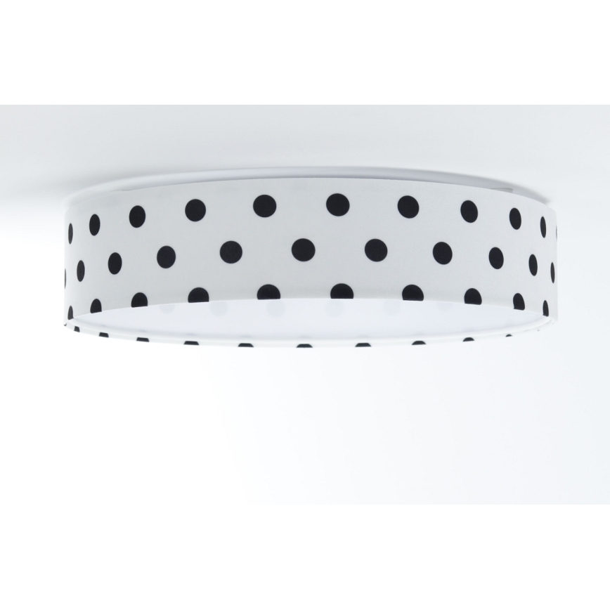 LED Kinder-Deckenleuchte GALAXY KIDS LED/24W/230V Punkte Weiß/Schwarz