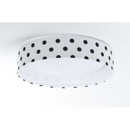 LED Kinder-Deckenleuchte GALAXY KIDS LED/24W/230V Punkte Weiß/Schwarz