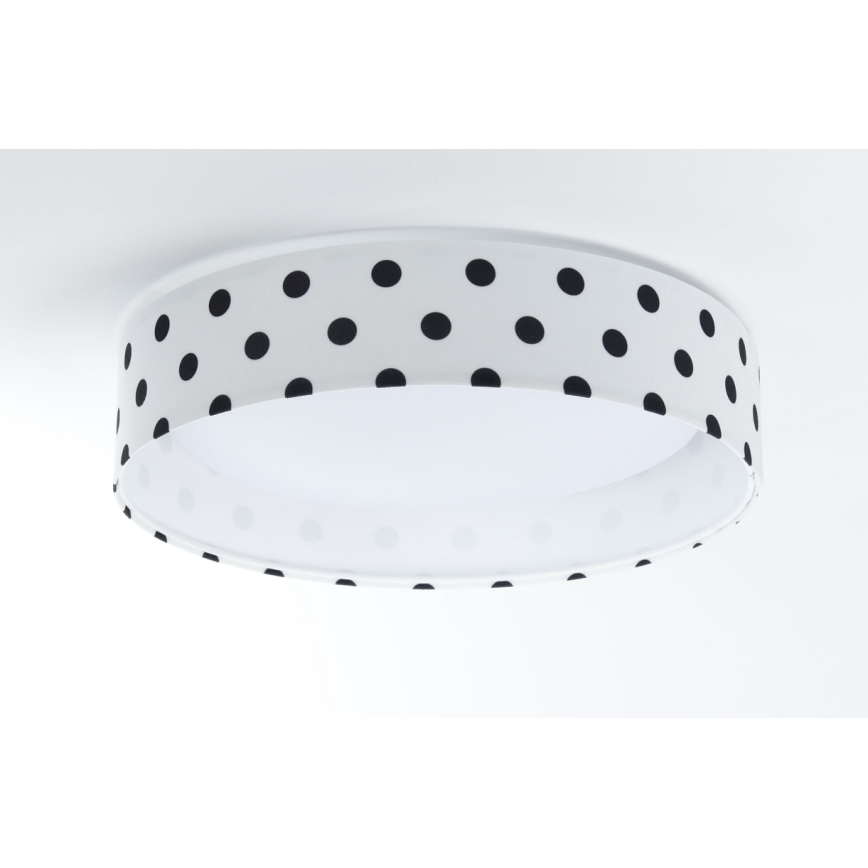 LED Kinder-Deckenleuchte GALAXY KIDS LED/24W/230V Punkte Weiß/Schwarz
