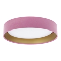 LED-Deckenleuchte GALAXY LED/24W/230V Ø 44 cm rosa/gold