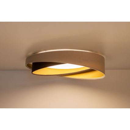 LED-Deckenleuchte GALAXY MODERN LED/24W/230V Ø 55 cm beige/braun/gold