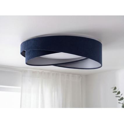 LED-Deckenleuchte GALAXY MODERN LED/24W/230V Ø 55 cm blau/silber