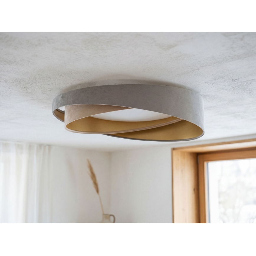 LED-Deckenleuchte GALAXY MODERN LED/24W/230V Ø 55 cm Grau/Beige/Gold
