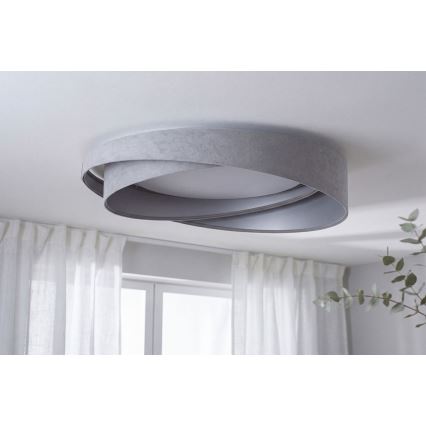 LED-Deckenleuchte GALAXY MODERN LED/24W/230V Ø 55 cm grau/silber