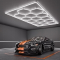 LED Deckenleuchte HEXAGON LED/696W/85-265V 6500K 484x243 cm CRI 90 IP44 weiß