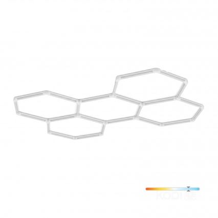 LED-Deckenleuchte HEXLINE, 216 W, 230 V, 6500 K, 208x300 cm, weiß