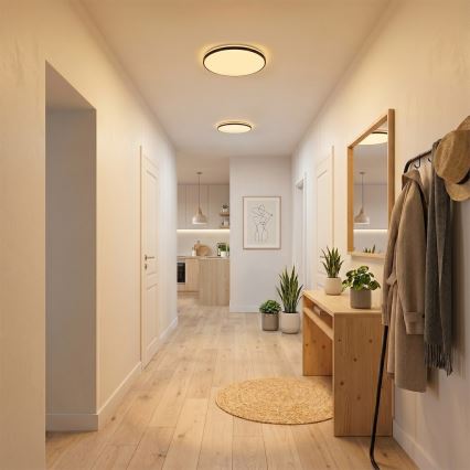 LED-Deckenleuchte HUGO LED/12/18/24W/230V 3000/4000/6500K Ø 30 cm IP54 schwarz