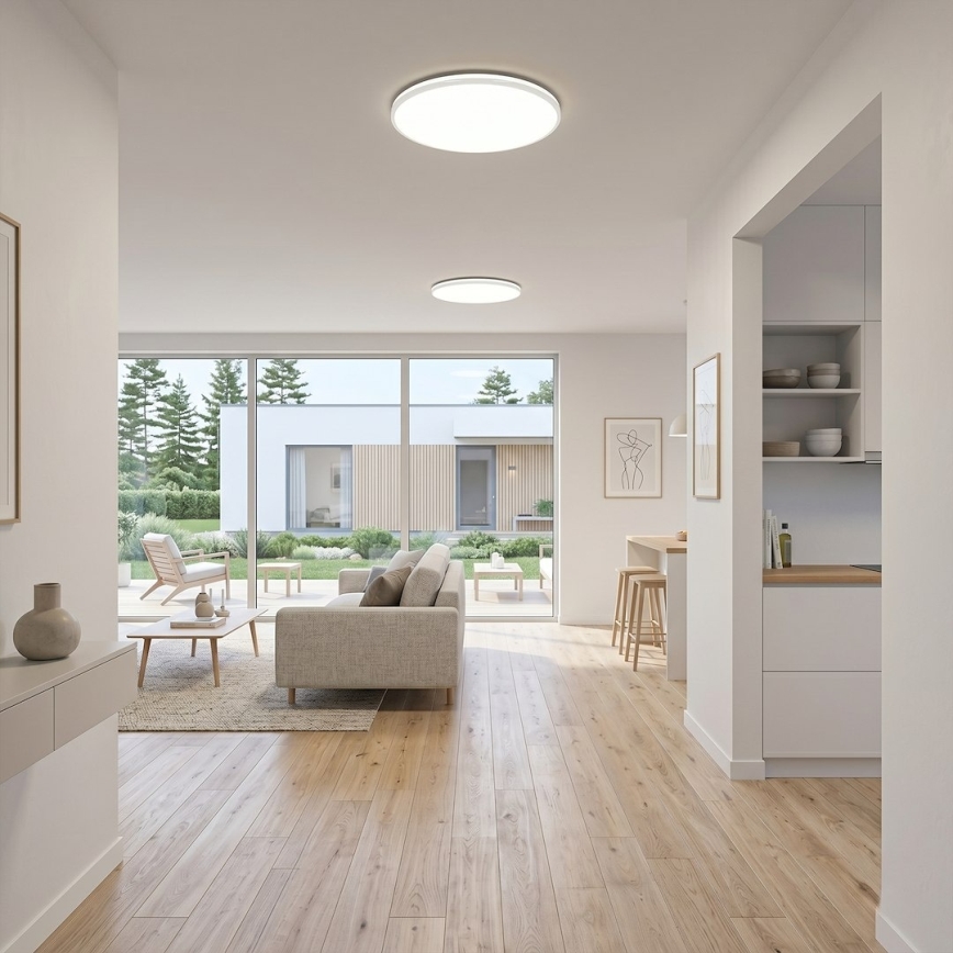 LED Deckenleuchte HUGO LED/16/24/32W/230V 3000/4000/6500K Ø 37 cm IP54 weiß