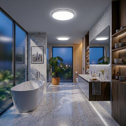 LED-Deckenleuchte HUGO LED/21/32/42W/230V 3000/4000/6500K Ø 45 cm IP54 weiß