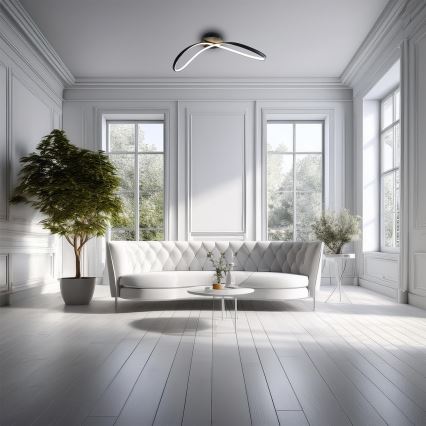 LED-Deckenleuchte INFINITY LED/21W/230V schwarz