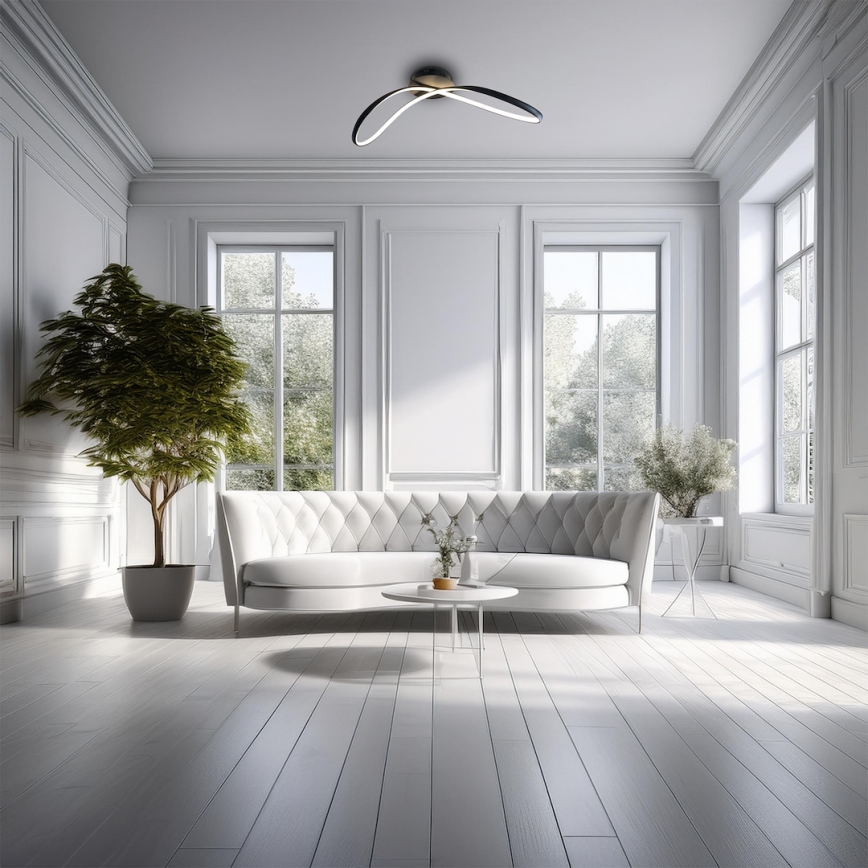 LED-Deckenleuchte INFINITY LED/21W/230V schwarz