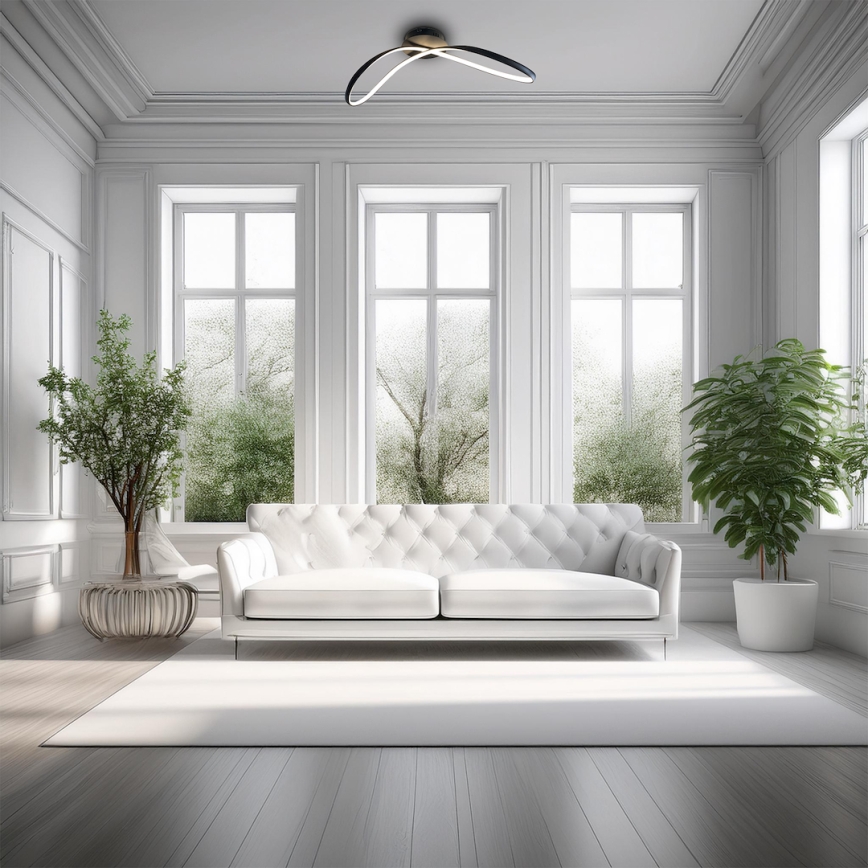 LED-Deckenleuchte INFINITY LED/21W/230V schwarz