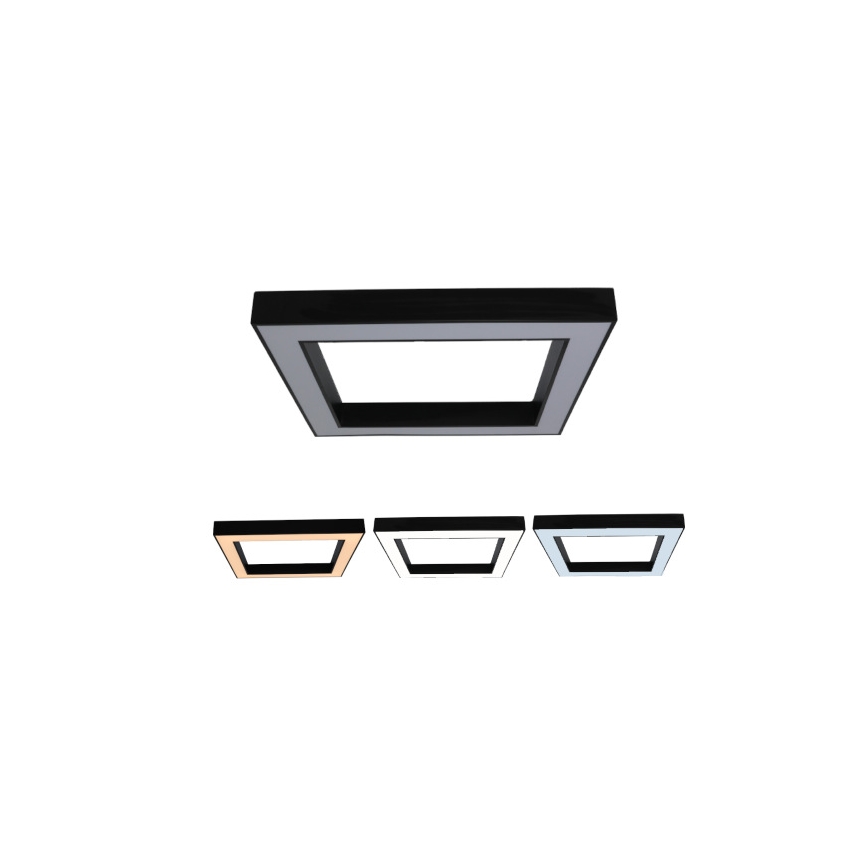 LED-Deckenleuchte LED/100W/230V 3000/4000/6500K 80x80 cm schwarz