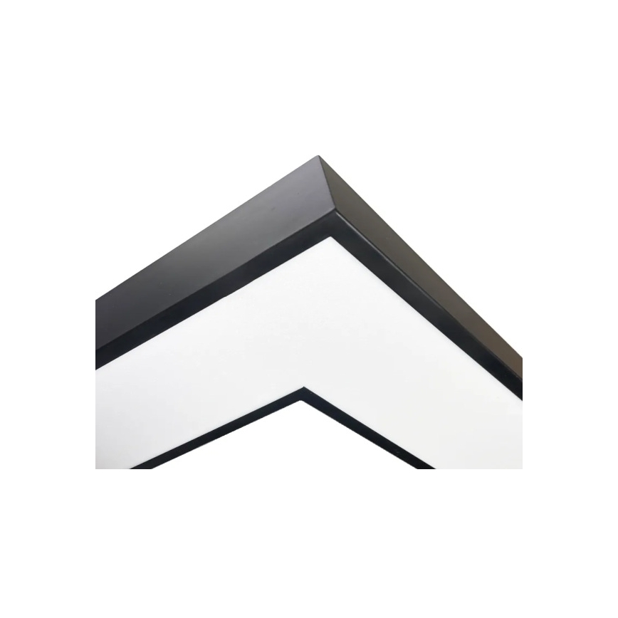 LED-Deckenleuchte LED/100W/230V 3000/4000/6500K 80x80 cm schwarz