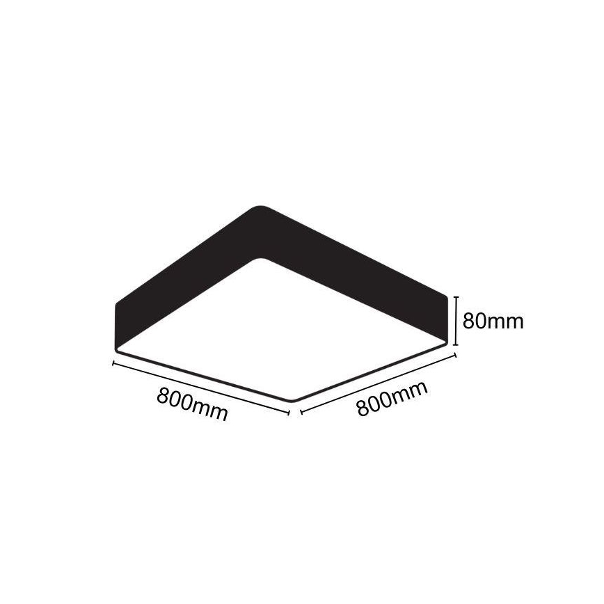 LED-Deckenleuchte LED/110W/230V 4000K 80x80 cm