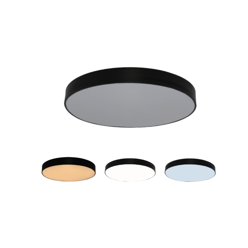 LED-Deckenleuchte LED/135W/230V 3000/4000/6500K Durchmesser 80 cm schwarz