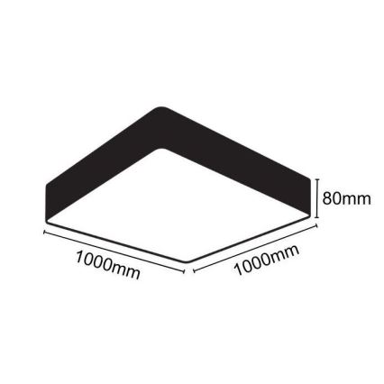 LED-Deckenleuchte LED/170W/230V 4000K 100x100 cm