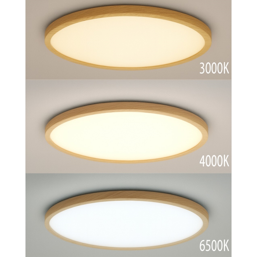 LED-Deckenleuchte LED/18W/230V 3000/4000/6500K Ø 23 cm Beige