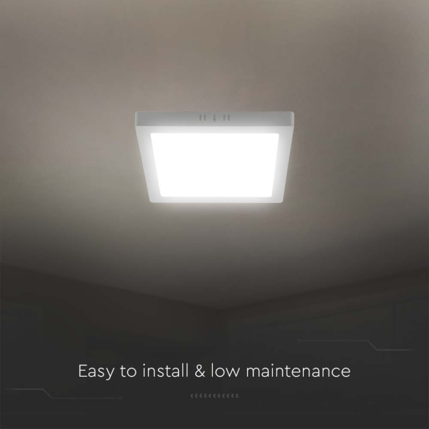 LED-Deckenleuchte LED/18W/230V 3000K 21,4x21,4 cm weiß