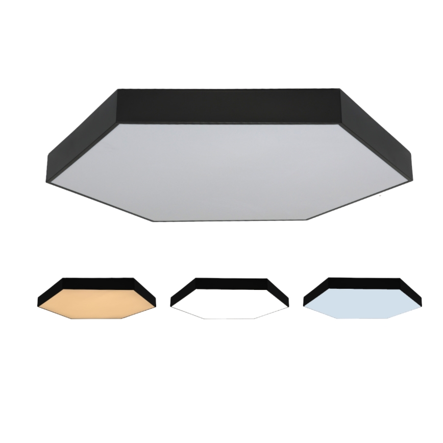 LED-Deckenleuchte LED/200W/230V 3000/4000/6500K Ø 100 cm schwarz