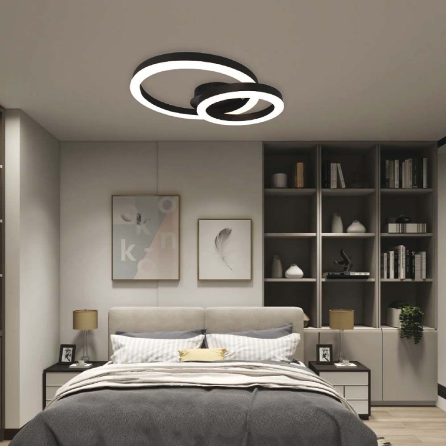 LED-Deckenleuchte LED/20W/230V 3000K schwarz
