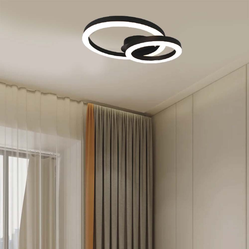 LED-Deckenleuchte LED/20W/230V 3000K schwarz