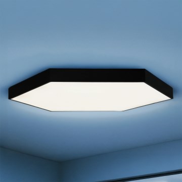 LED-Deckenleuchte LED/240W/230V 3000/4000/6500K Ø 120 cm schwarz