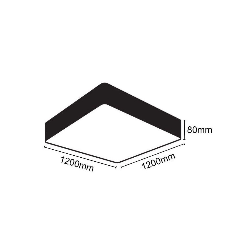 LED-Deckenleuchte LED/240W/230V 4000K 120x120 cm
