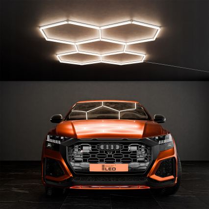 LED-Deckenleuchte HEXAGON LED/240W/85-265V 4000K 298x209 cm CRI 90 IP44 weiß