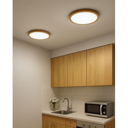 LED-Deckenleuchte LED/24W/230V 3000/4000/6500K Ø 30 cm beige
